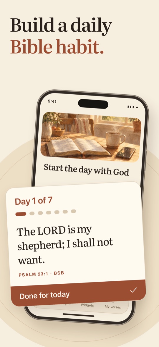 Build a daily Bible habit with a 7-day path